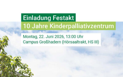 Einladung zum Festakt 10 Jahre Kinderpalliativzentrum